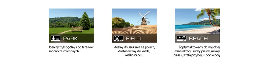 Minelab Equinox 600 programy pracy